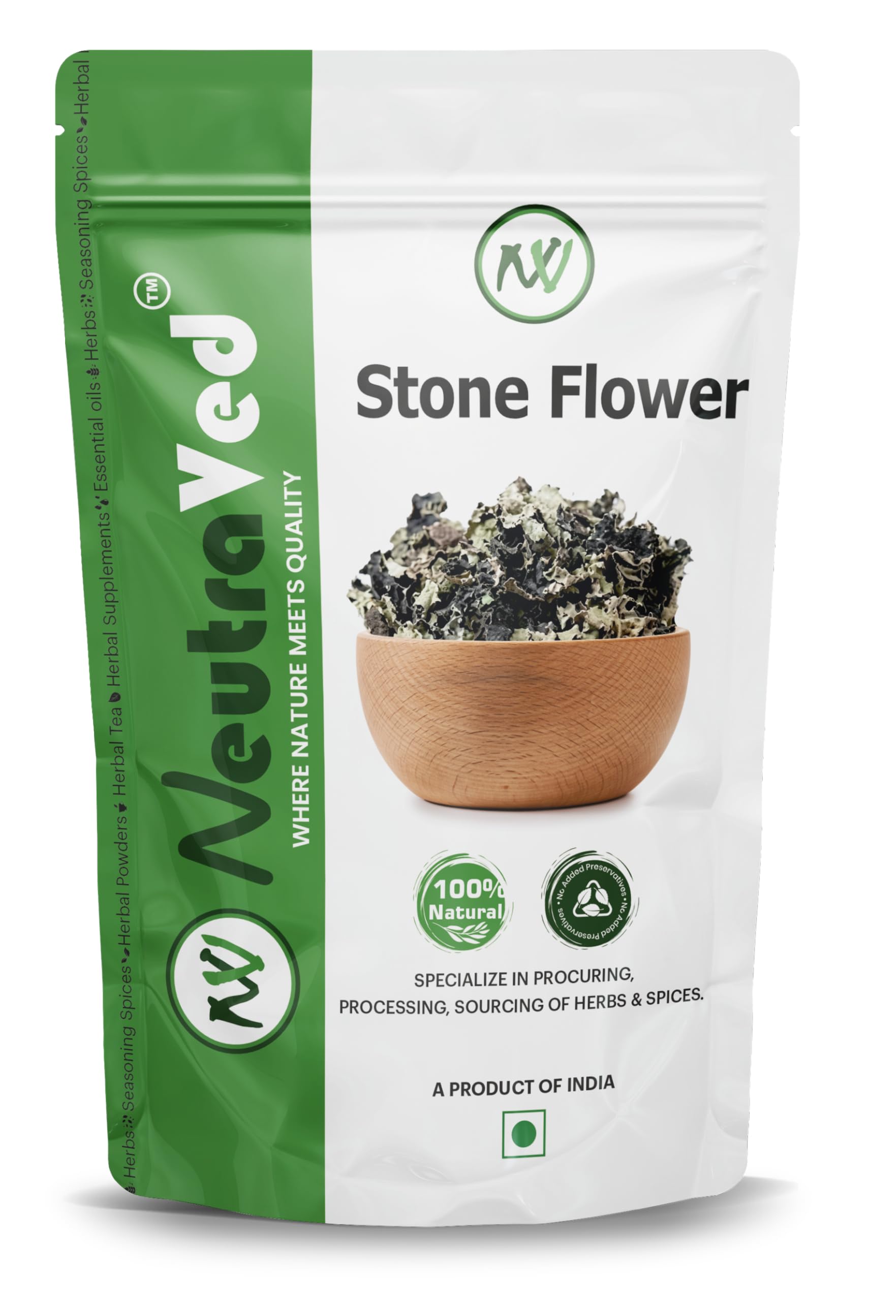 NeutraVed Stone Flower Spice, Dagad Phool, Patthar Phool, Kalpasi Spice for Biryani, Chettinad Masala & Indian Cooking, 25g-image-12