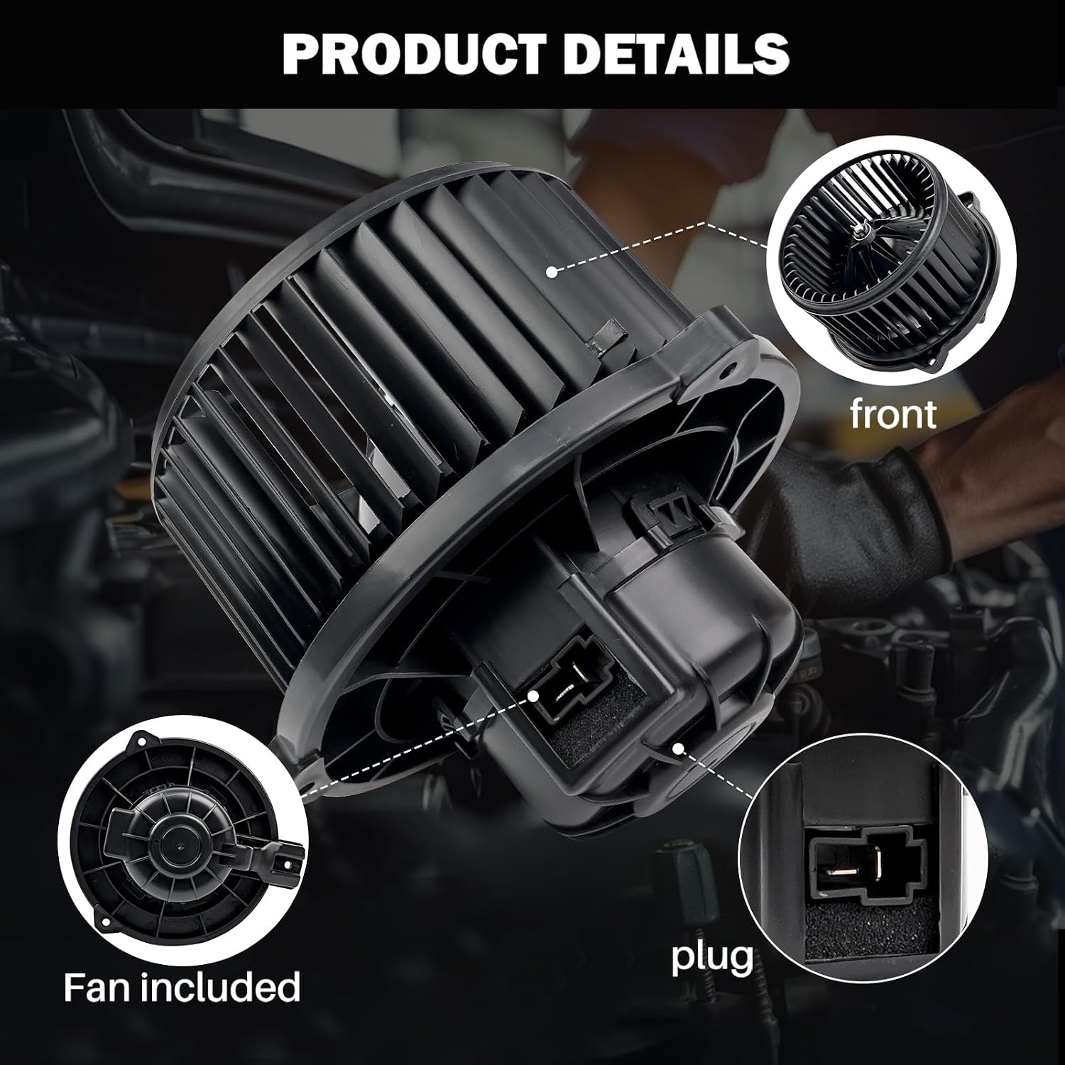 700229 AC Heater Blower Motor Fan Fit for Kia Rio 2006-2011,for Kia Borrego 2009, Rio5 2006-2011, for Hyundai Genesis Coupe 2010-2013, 971131G000 971144D050 KI3126110