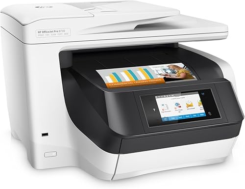 HP Officejet Pro 8730All-in-One 4-Color impresora de inyección de tinta con dúplex y impresión móvil en blanco (reacondicionado certificado)
