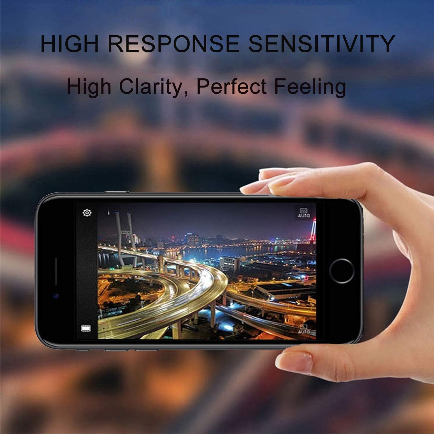 Screen Replacement for iPhone 8 Plus Black - Giorefix Full Assembly LCD Touch Screen Display Digitizer Assembly with Full Repair Tools and Screen Protector