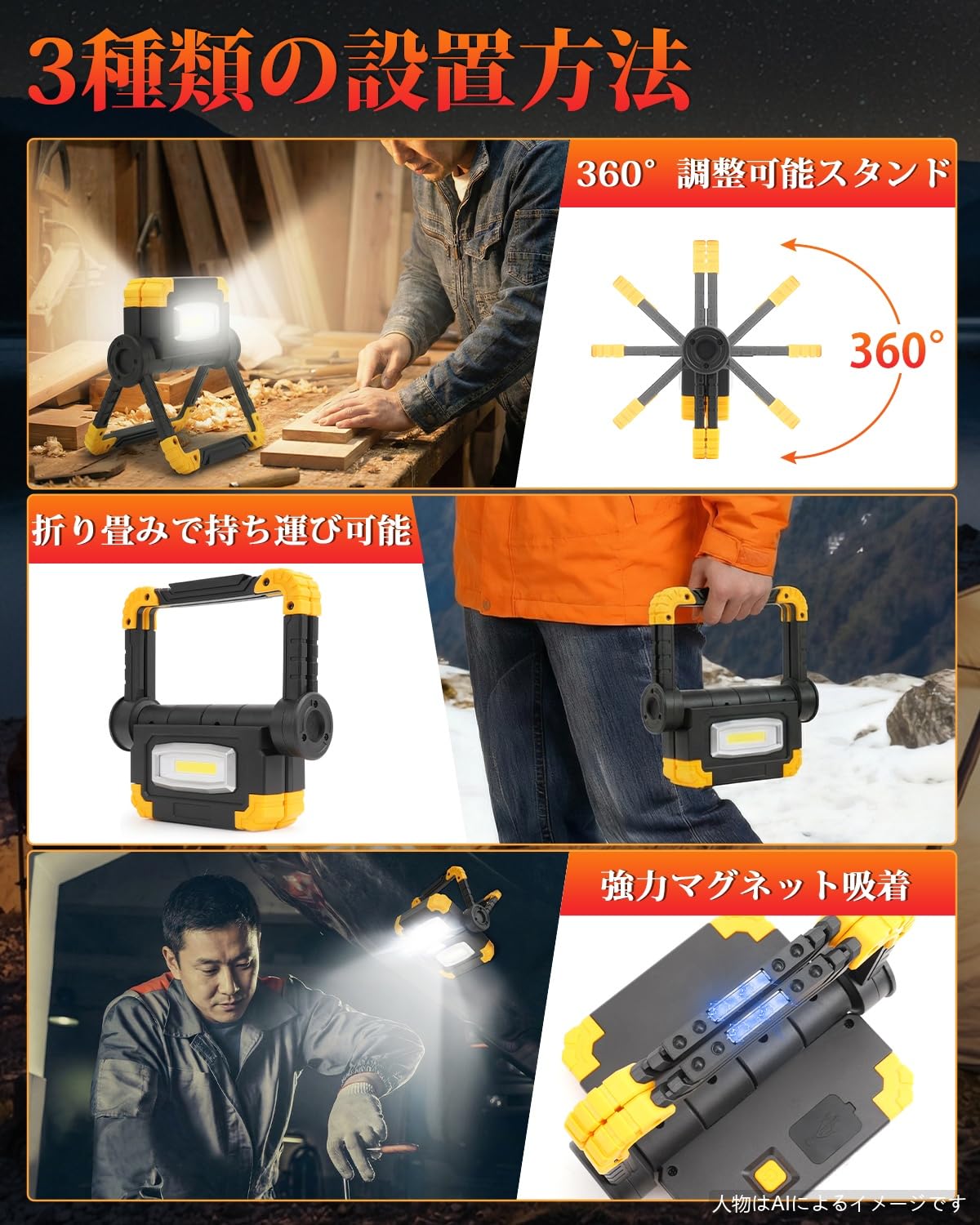投光器　定価12万　イベント照明　アウトドア照明　災害照明　LED投光器　作業灯 Amazon.co.jp: 【防災用品】北澤商事 led投光器 投光器 屋外用 充電式