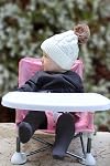 PandaEar Portable Baby Seat Travel Chair for Girls| Compact Fold with Straps for Indoor/Outdoor Use| Great for Camping, Beach, Lawn |Toddlers, Kids (Pink)