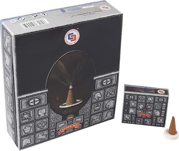 Satya Super Hit Dhoop Cone, 12 Cones/Pack, 12 Packs/Display Box