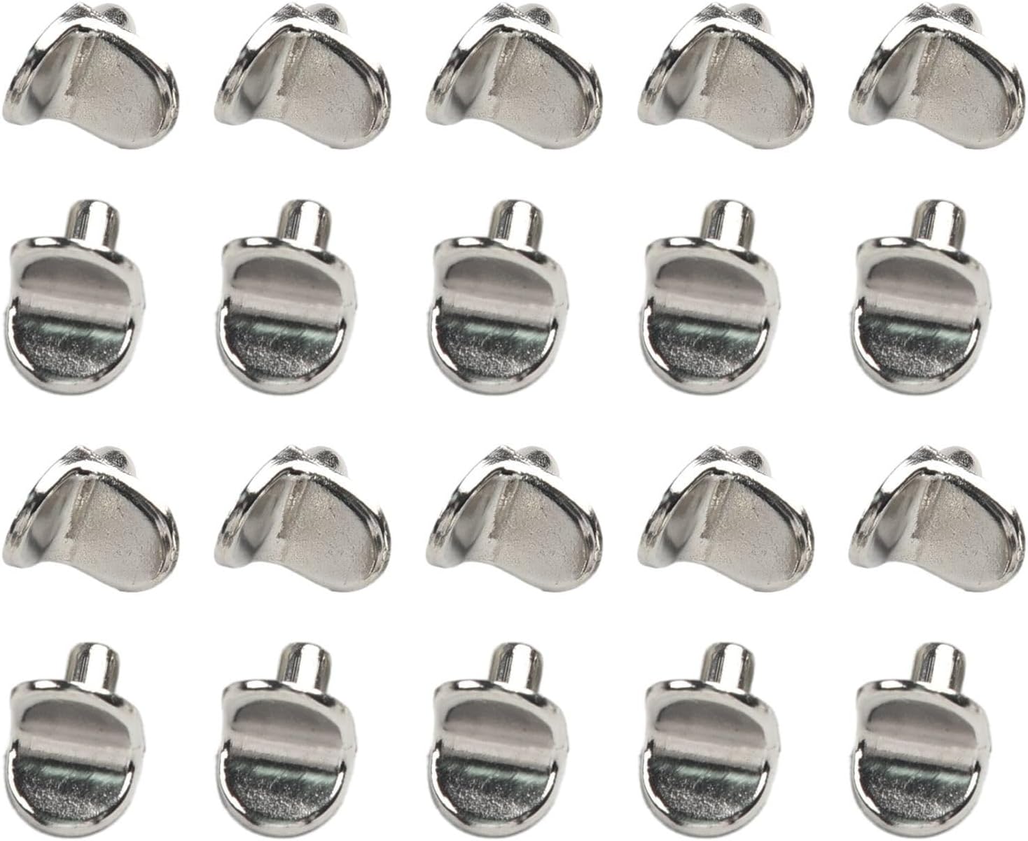 20 Shelf Support Pins for Cabinets and Bookshelves, Metal Pegs for Reinforcing Furniture Storage Solutions
