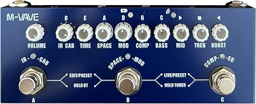 Vista 33 de SharkChili Pedal de reverberación de efecto único para guitarra eléctrica, True Bypass DIG REVERB 9 tipos de reverberación