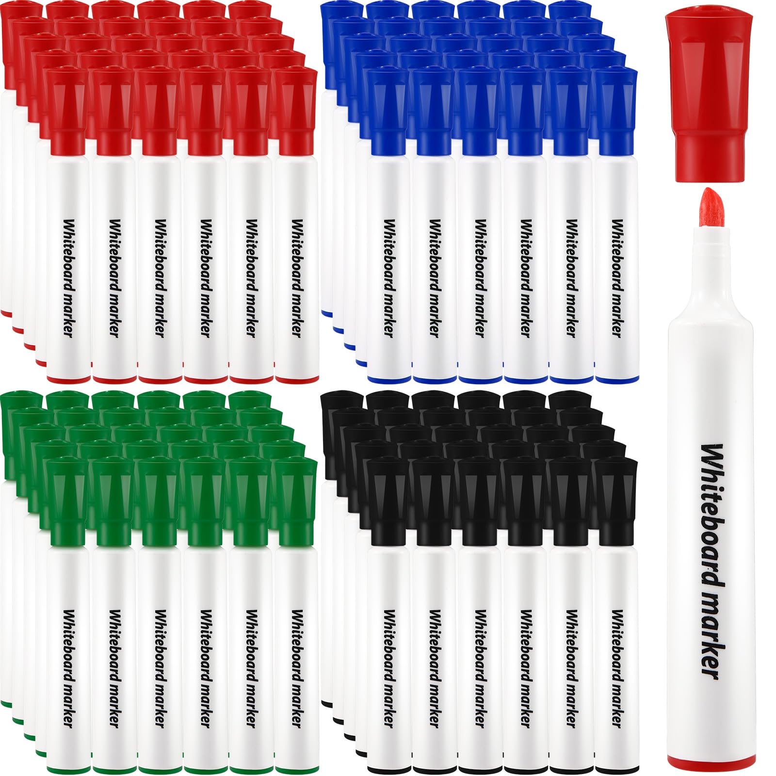 Jetec 120 Pcs Dry Erase Markers Bulk Low Odor Chisel Tip