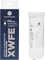 GE XWFE Refrigerator Water Filter - NSF Certified Reduces Lead, Microplastics, PFAS & 50+ Impurities, Fits GE Side-by-Side & Bottom Freezer Fridges