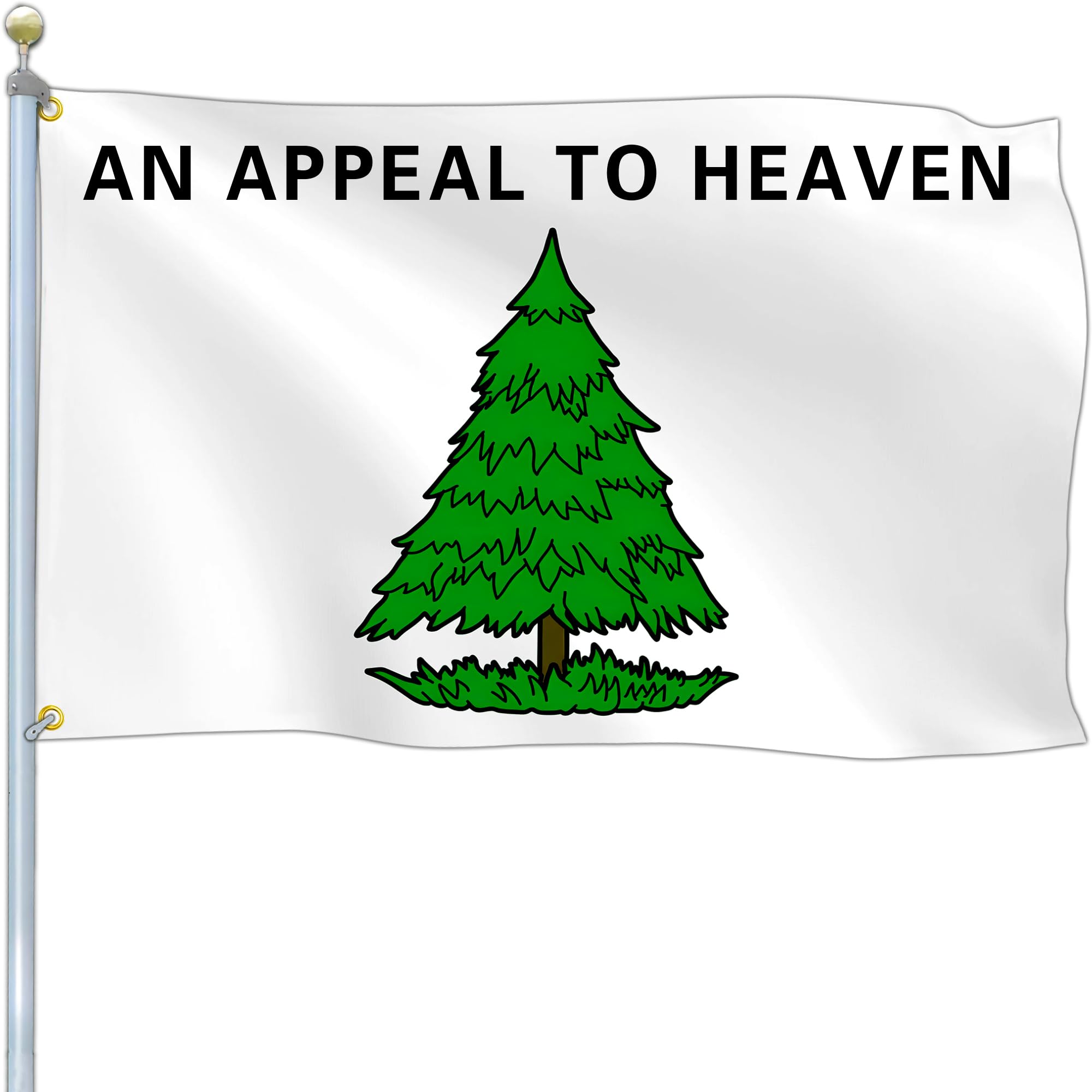 NASIAN An Appeal to Heaven Flag Pine Tree Flag 3x5 Outdoor American Patriotic Flags for Outside Liberty Tree Yard Banner Garden Flag Decorations