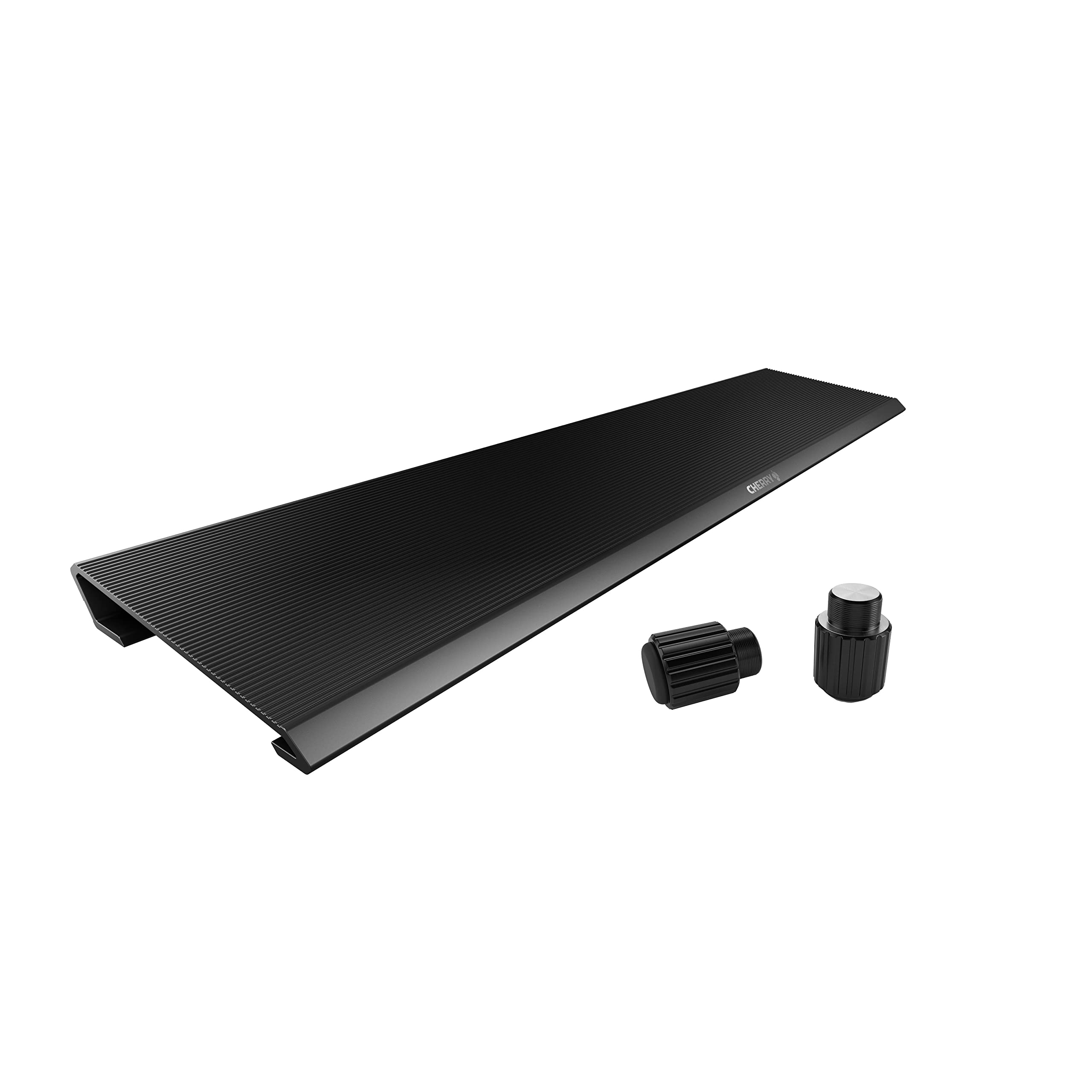 CHERRY AC 3.3, Aluminium Ergonomic Palm Rest and Detachable Feet, Original Accessories for CHERRY MX Board 3.0 S Gaming Keyboard, Quickly Attached, Black