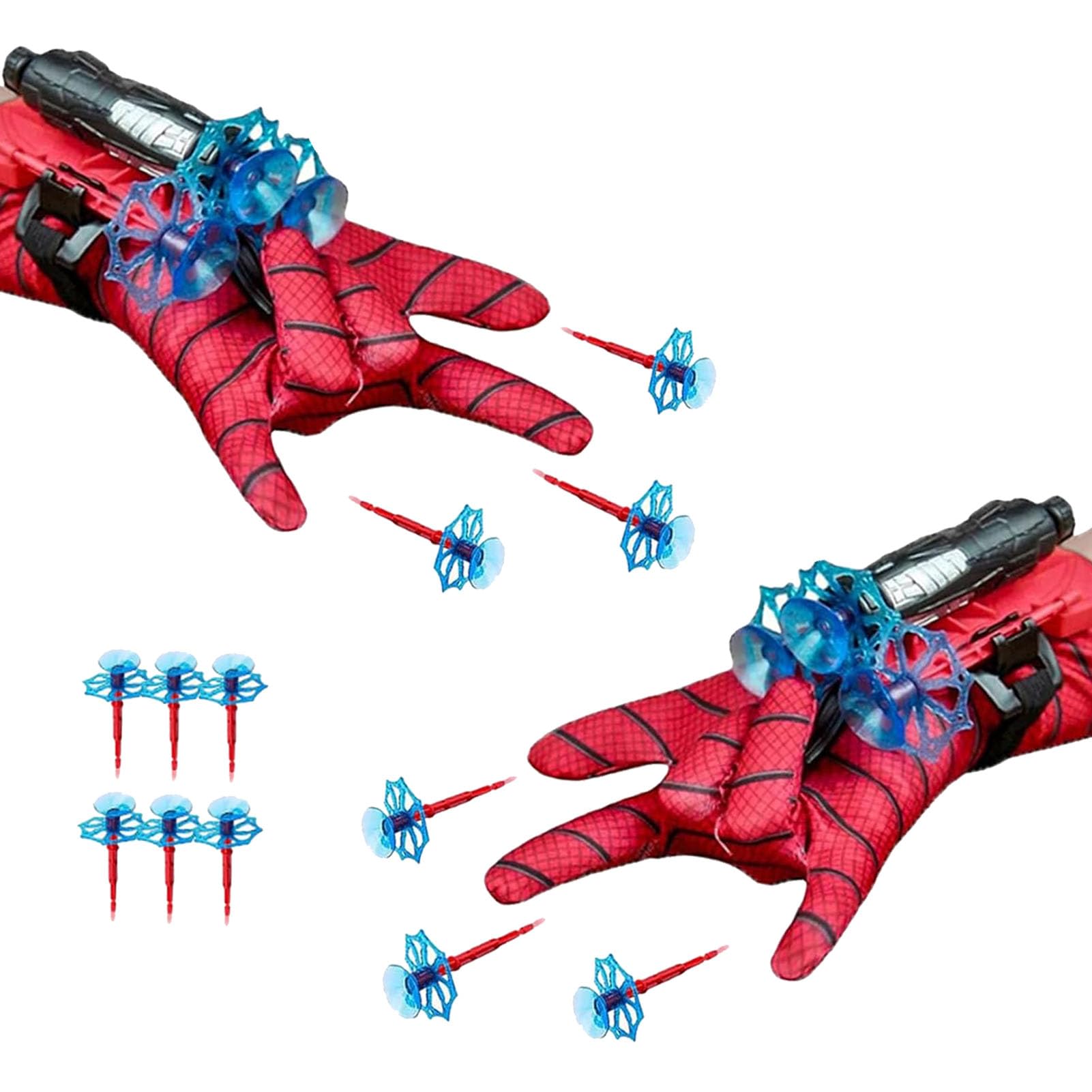 Guanti Lancia Ragno Per Bambini - 2 Set Con Frecce A Ventosa, Gioco Di Ruolo E Cosplay - Foto 9