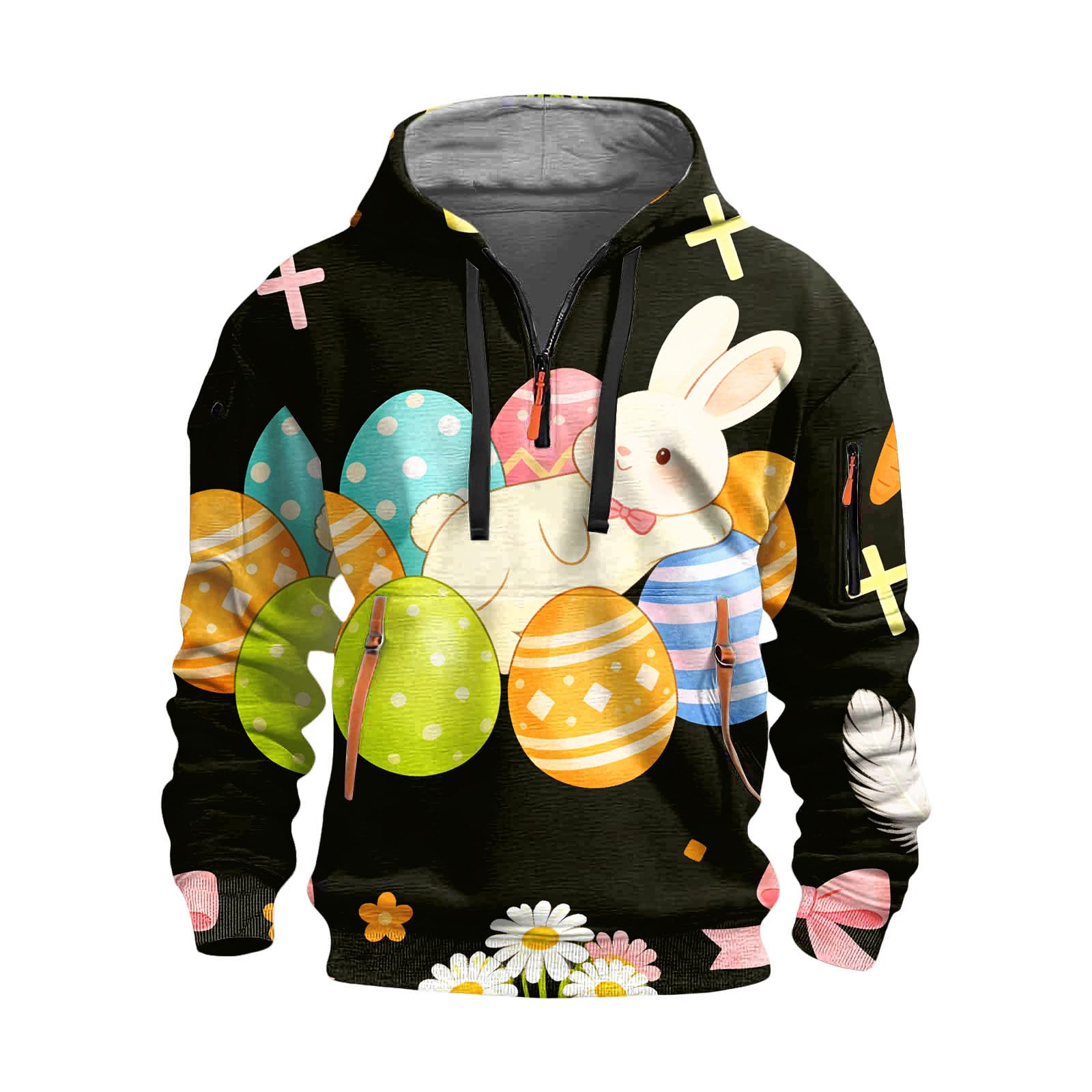 Chaquetones Hombre Invierno Sudadera con Capucha De Tela, Informal, Moderna Y Estampado Completo para Sudaderas Cremallera (Green, L) Moda Camiseta Sin Mangas Chaqueta Verano Camisas