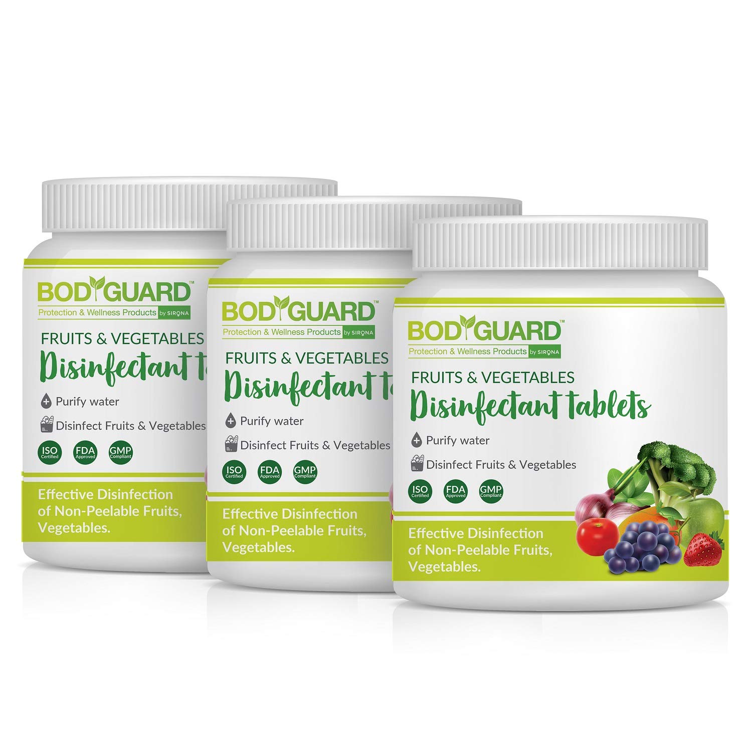 Bodyguard Fruits and Vegetables Disinfectant Tablets 150 Tablets