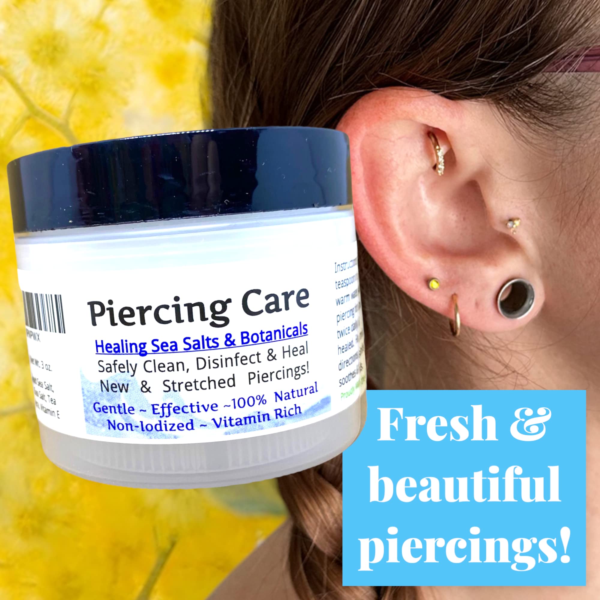 Iodized sea salt for nose piercing new arrivals