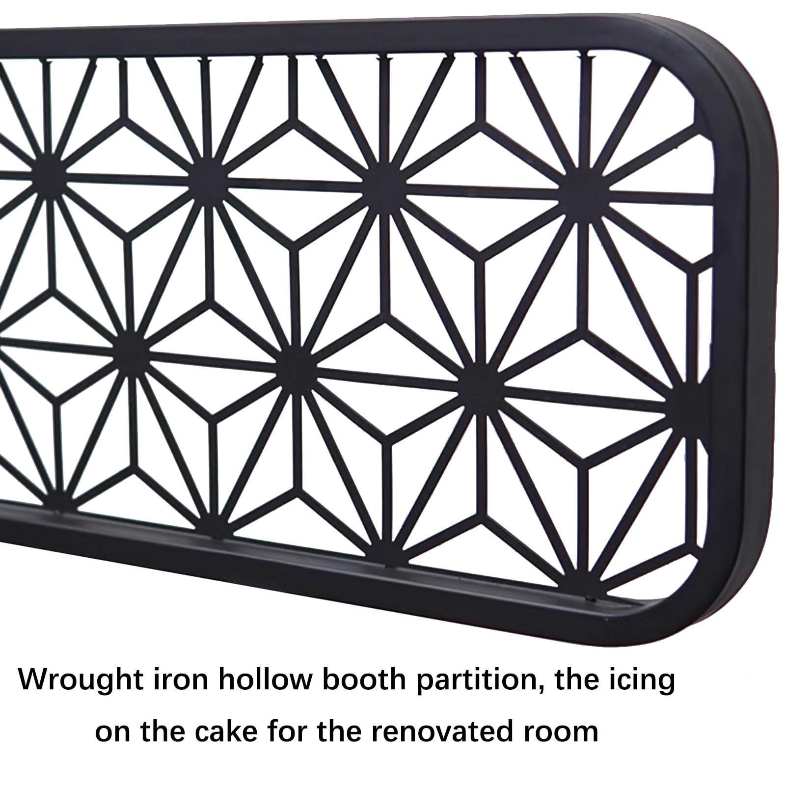 Divisores de comedor para encimera de restaurante, separadores de habitación de hierro para oficina, bar, hotel, divisor de mesa de panel de 11.8 x 23.6 pulgadas (30 x 60 cm)