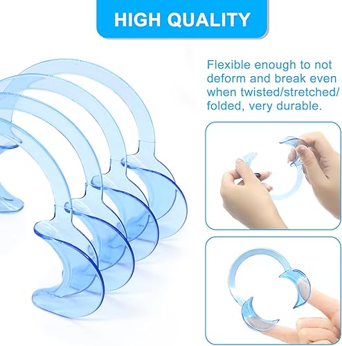 Miniatura 4 de 30 piezas de retractor de mejillas para abridor de boca dental BVN 10L 10M 10S Abridor bucal autoclavable para blanqueamiento dental, retractor