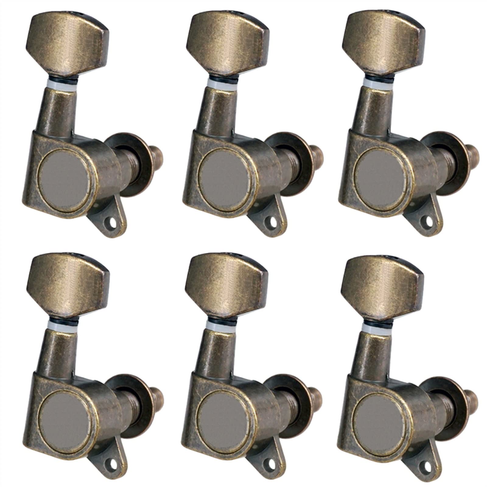 Tuner Mechaniken Knöpfe 6 Teile 6R Tuning Pegs Tuner Maschinenköpfe Für Akustische Elektrogitarren