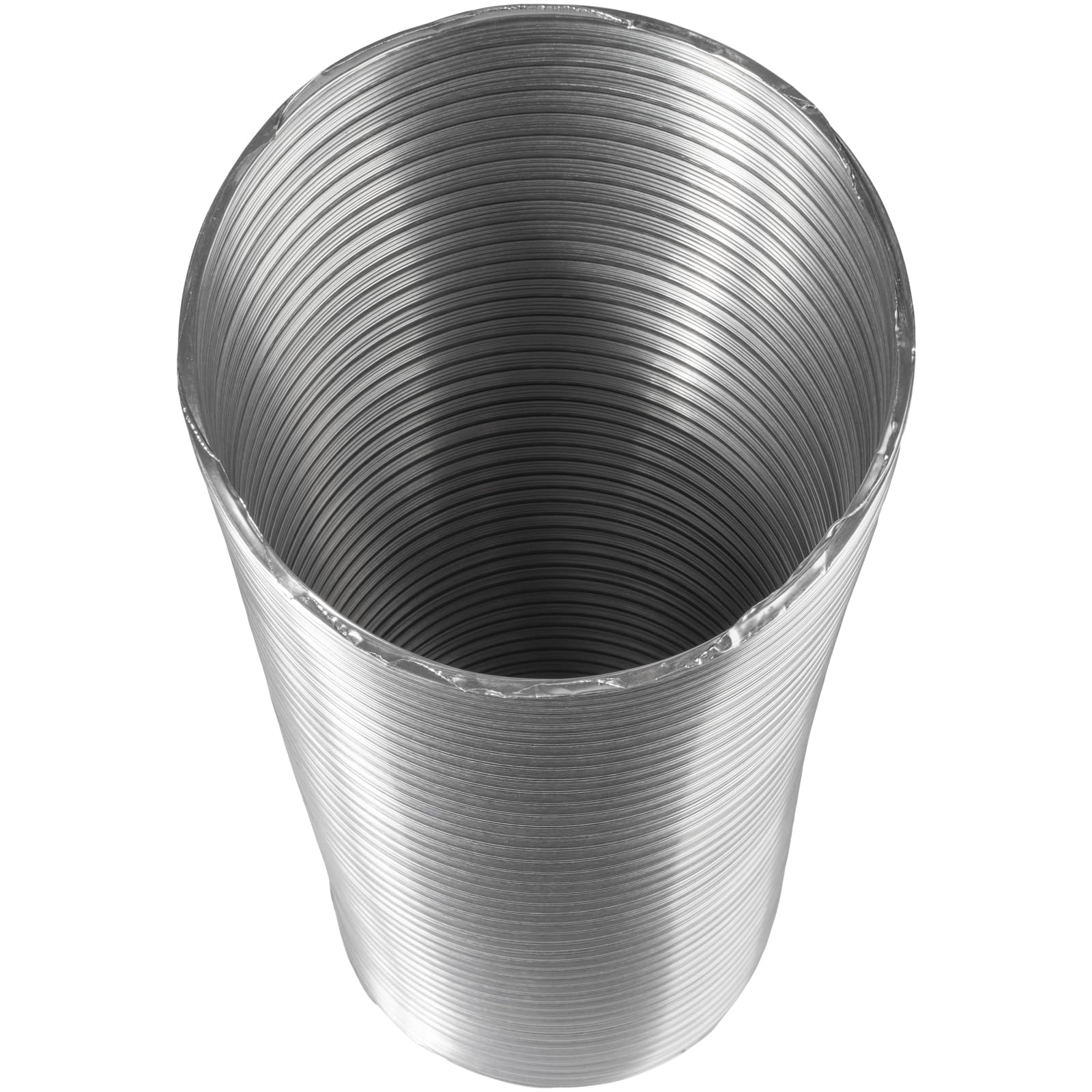 Vent Systems Elastyczna okrągła rura aluminiowa DN 120 mm x 1,5 m długości, wąż aluminiowy, elastyczny wąż, wąż powietrza wylotowego do ogrzewania i chłodzenia, klimatyzacji, suszarki, wentylatora