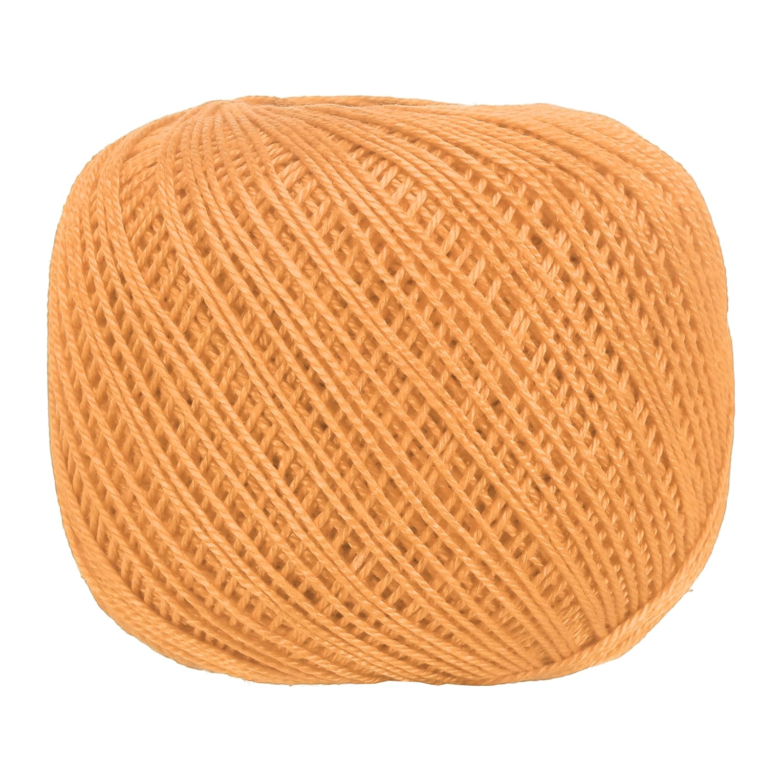 sourcing map 164 Yards Size 3 Orange Pearl Cotton Crochet Thread โ image 1