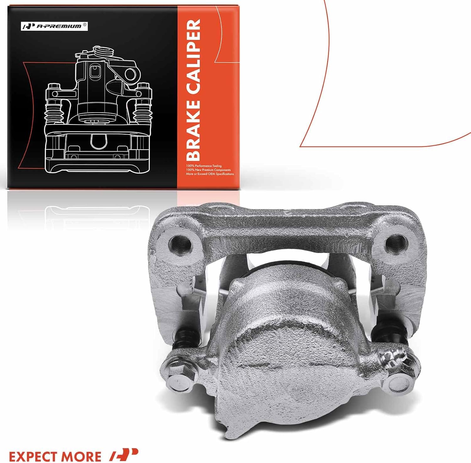 A-Premium Disc Brake Caliper Assembly with Bracket Compatible with Select Suzuki Models - Grand Vitara 1999-2005, Sidekick 1996-1998, XL-7 2002-2004 - Front Right Passenger Side