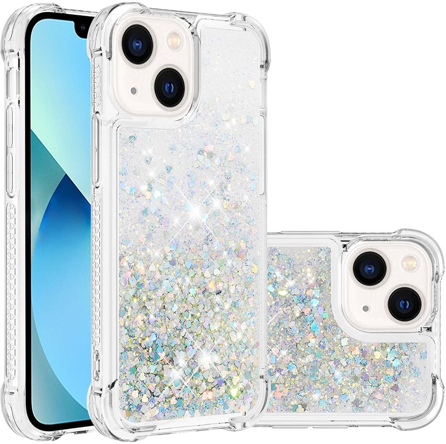Custodia Morbida Trasparente Per Telefono Con Diamanti Glterati Di Lusso Per IPhone 16 15 14 13 12Pro Max 11 XS XR 7 8 Plus Cover In Silicone Trasparente