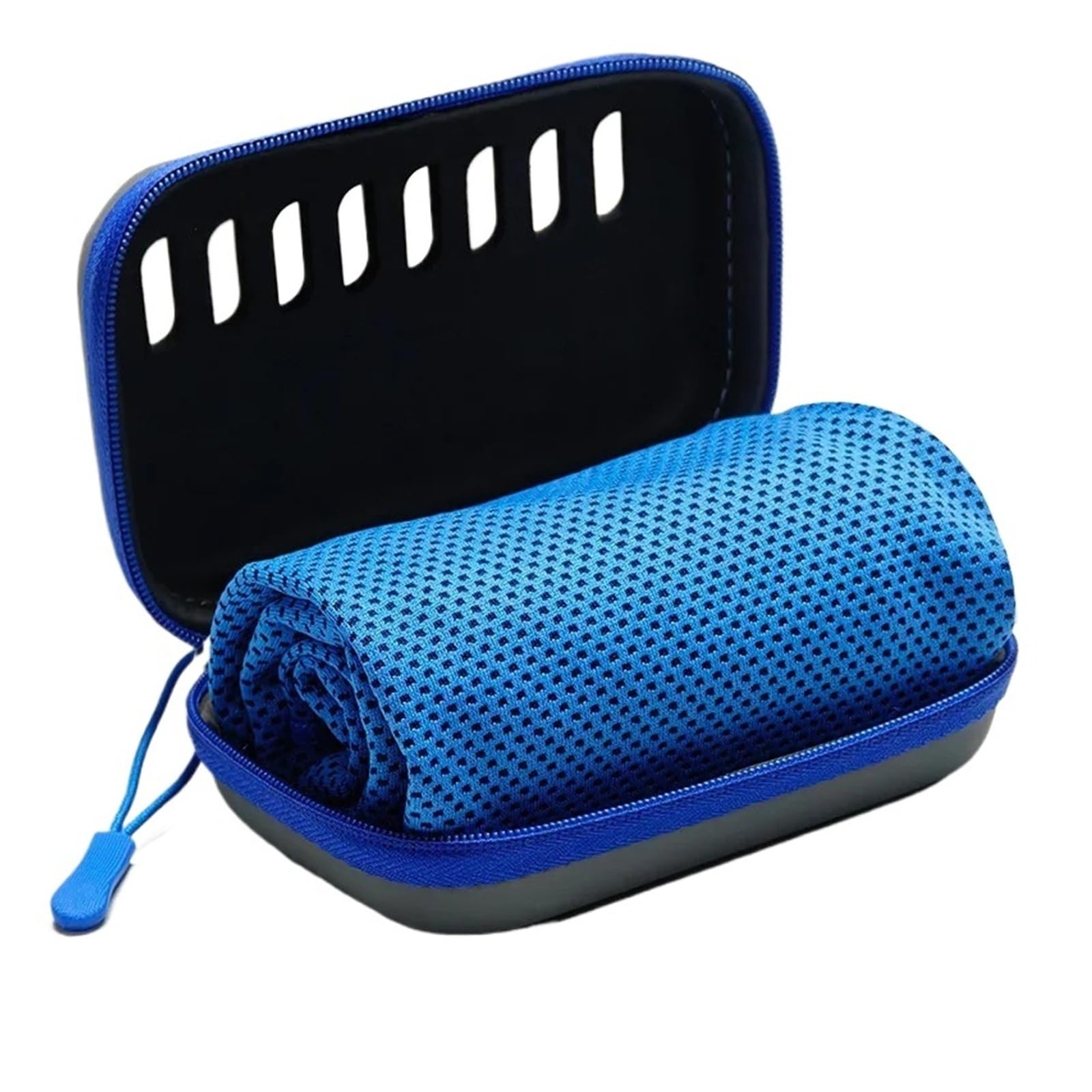 HNULGVI Cooling towel Instant Cooling Ice Silk Sports Towel Sweat Wicking(Dark Blue)