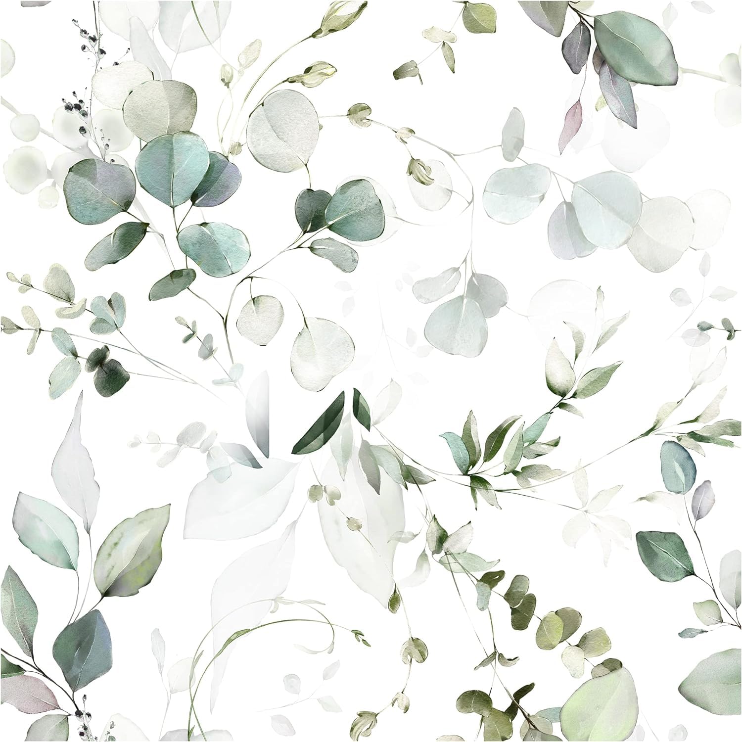 Leaves Textured Vinyl Self Adhesive Wallpaper Peel and Stick Wallpaper for Wall Home décor,Bedroom,Hotel,Wall for Living Room Drawing Hall(18“x120”)(15Sq Ft) (Green Leaf)