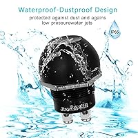 Vista 6 de Jtron Interruptores de botón momentáneos apagados (encendidos) impermeables, interruptor de botón de reinicio de carcasa de goma, interruptor