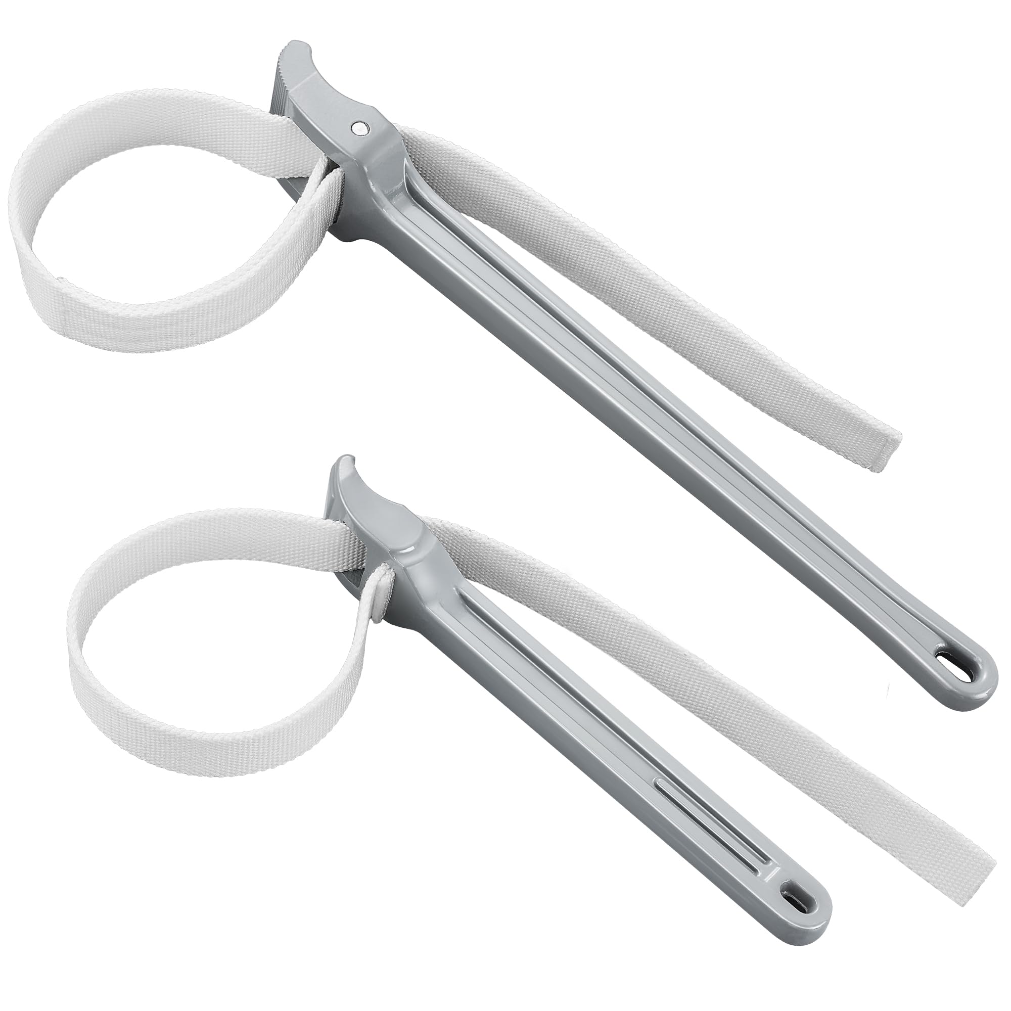 MAXPOWER Set di chiavi a cinghia regolabili, 45,7 cm e 30,5 cm, in nylon, per sostituire il filtro dell'olio, il filtro dell'acqua, giunzione in PVC, 2 pezzi