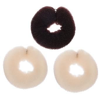 3pcs Turvy Hair Tool Nylon Hair Curler Ponytail Holder Styler Random Color
