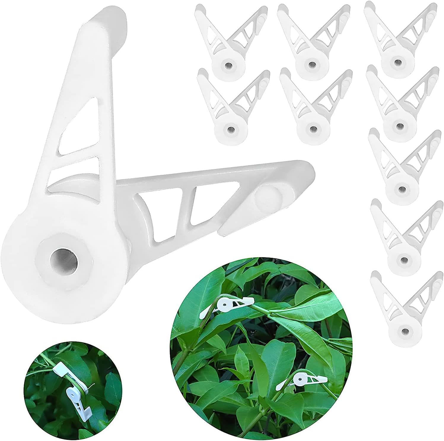Plant Training Clip, 90-Degree Adjustable Stem Support Clip with Low Stress Bending Design, for Vegetable and Vine Plant Training, Reusable Gardening Tool for Indoor and Outdoor Cultivation