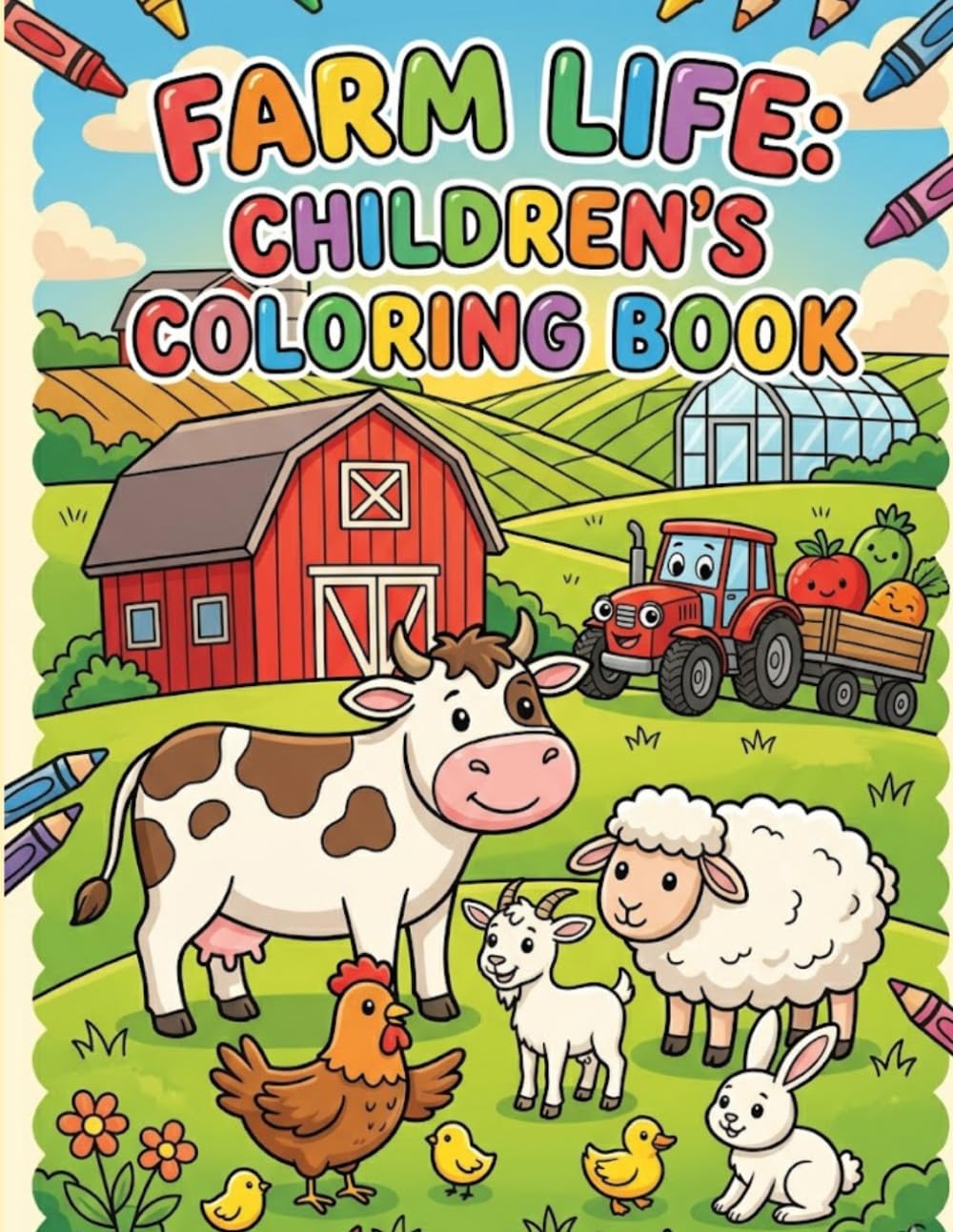 Farm life: A colorful adventure in the farmyard