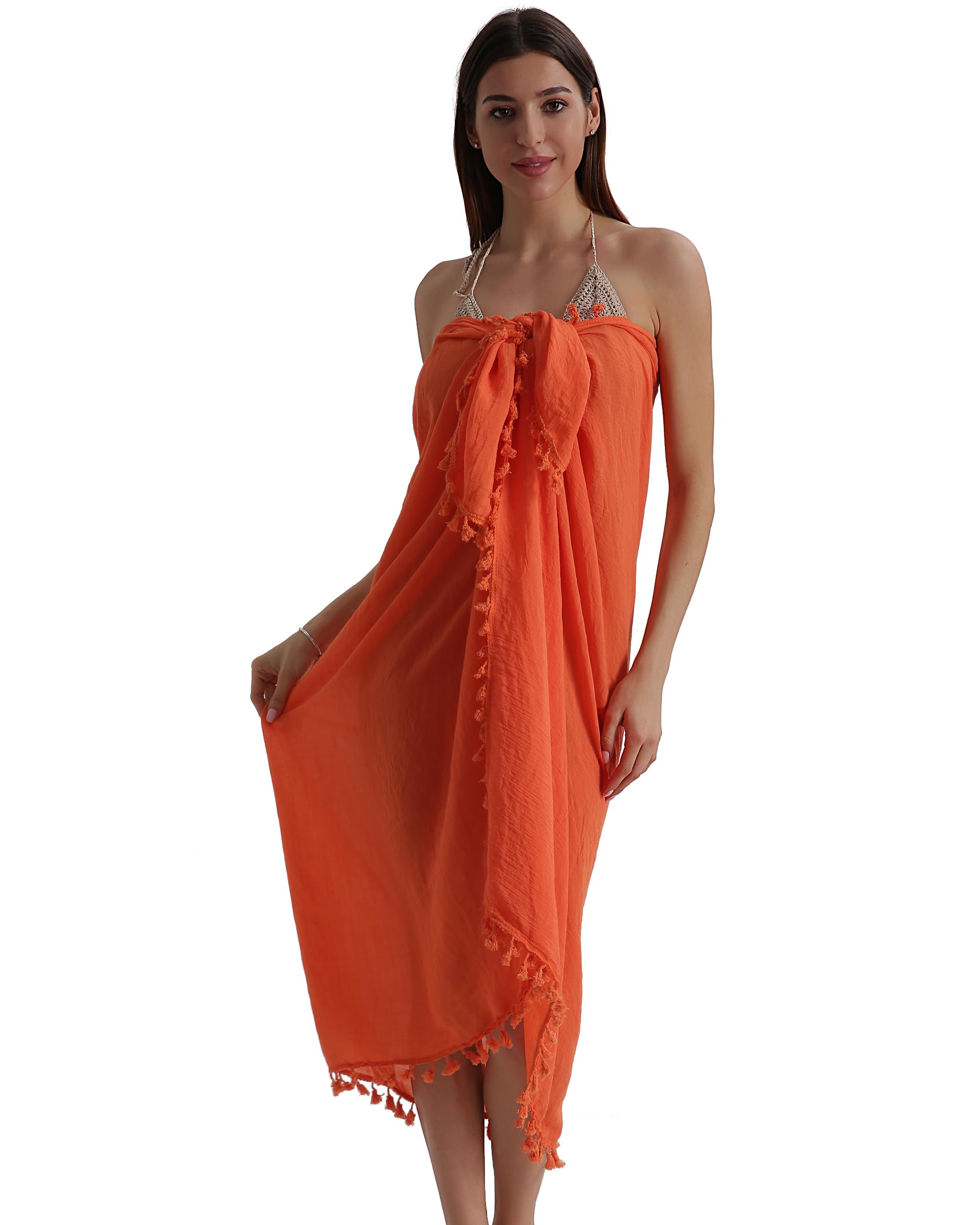 Eicolorte Sarong Cover Up damski strój kąpielowy bikini okrycie plażowe strój kąpielowy strój kąpielowy okrycie sarong pareo owijki dla kobiet