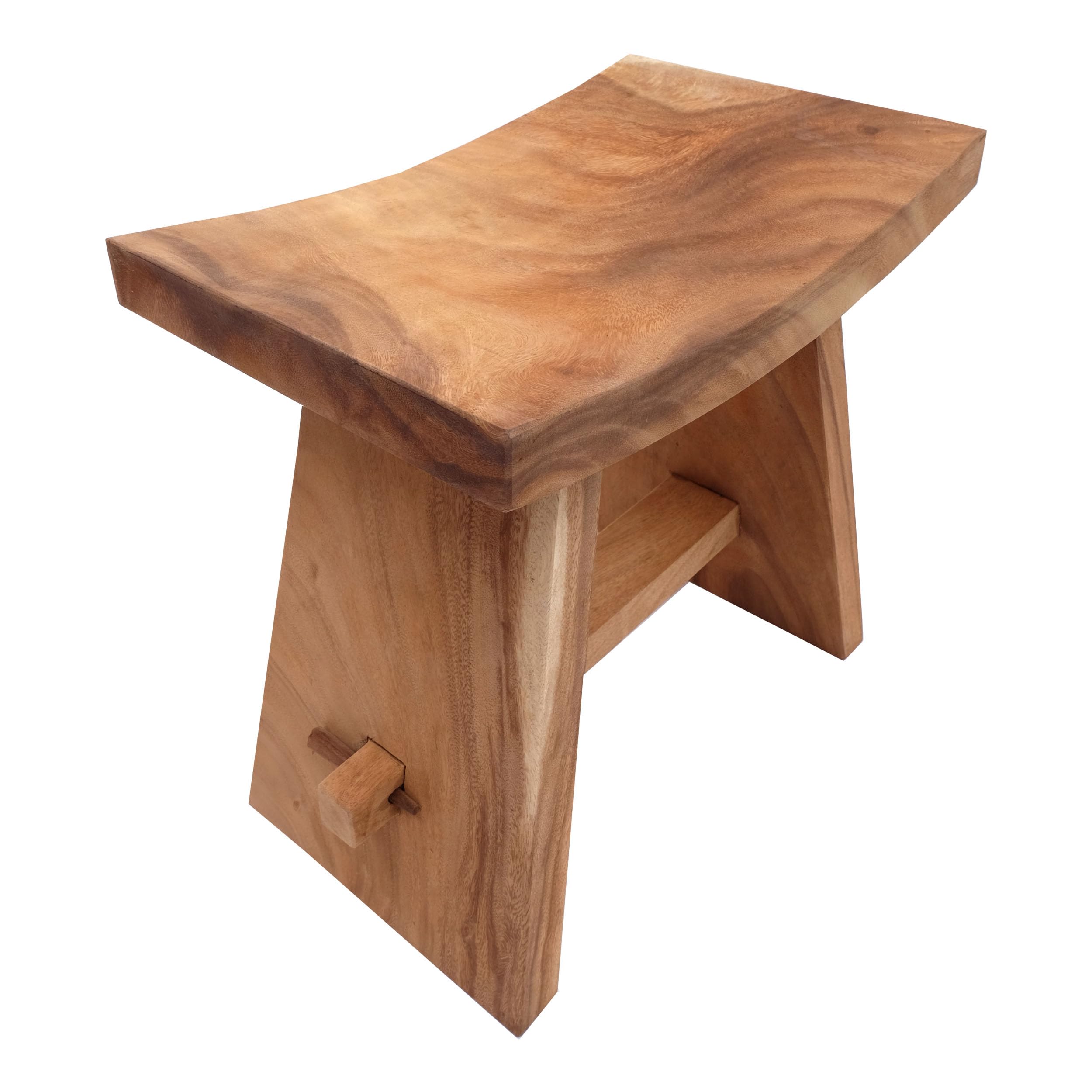 Design STOŁEK SIEDZENIOWY FINCA | Suarholz, Akacja, 50 cm | Drewniany taboret, stolik pomocniczy, stołek na rośliny