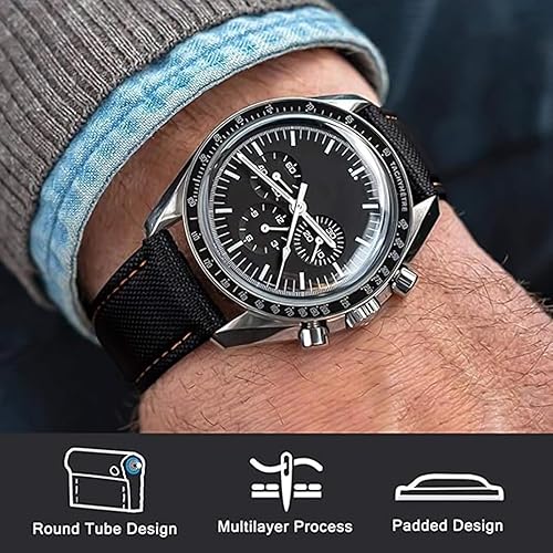 Miniatura 3 de Ritche - Banda de reloj de tela de vela de liberación rápida, compatible con bandas de reloj Timex  Seiko  Fossil  Citizen para hombres y mujeres