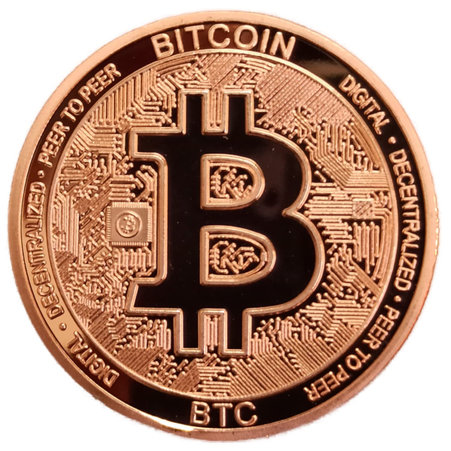 Adiman Bitcoin 1 Oz Heavy Thick Real Physical Metal Coin Cryptocurrency Coin  Premium Heavy Coin 24Kt Plating Luxury Gifting 30 Grams Coin (BTC Copper  Plating) : Amazon.in: Jewellery