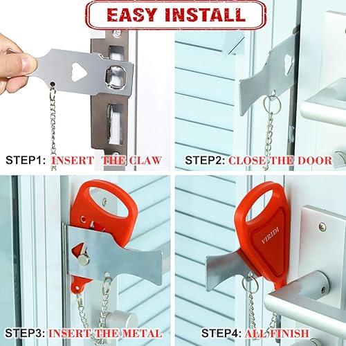 Miniatura 4 de VIRIDI - Cerradura portátil de puerta para el hogar