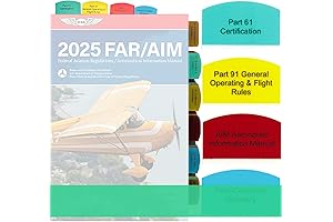 Tabs for FAR/AIM 2025/2024: Comprehensive Guide to FARs for Private Pilot License - VFR