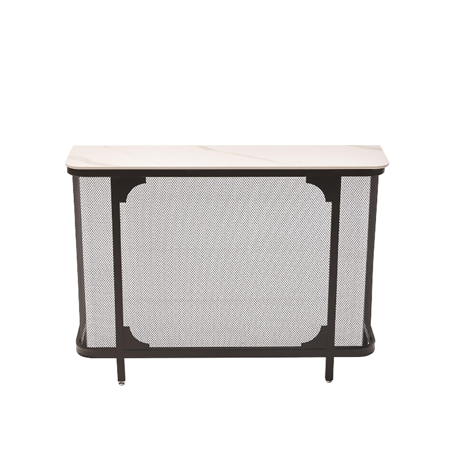 Étagère de radiateur noire réglable 80x25x80 cm pour habiller vos radiateurs