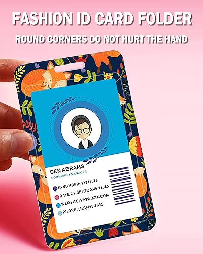 Miniatura 6 de BLOCIT - Soporte para tarjetas de identificación con cordón tarjetero para identificación de moda con cordones retráctiles, fibra suave, clip de