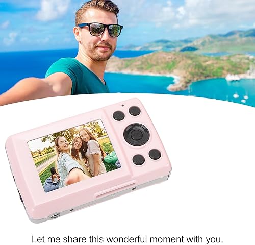 Miniatura 4 de Cámara digital FHD 1080P para niños, enfoque automático, 2.4 16 MP 16X zoom digital portátil, mini cámara portátil, cámaras antivibraciones para Rosa