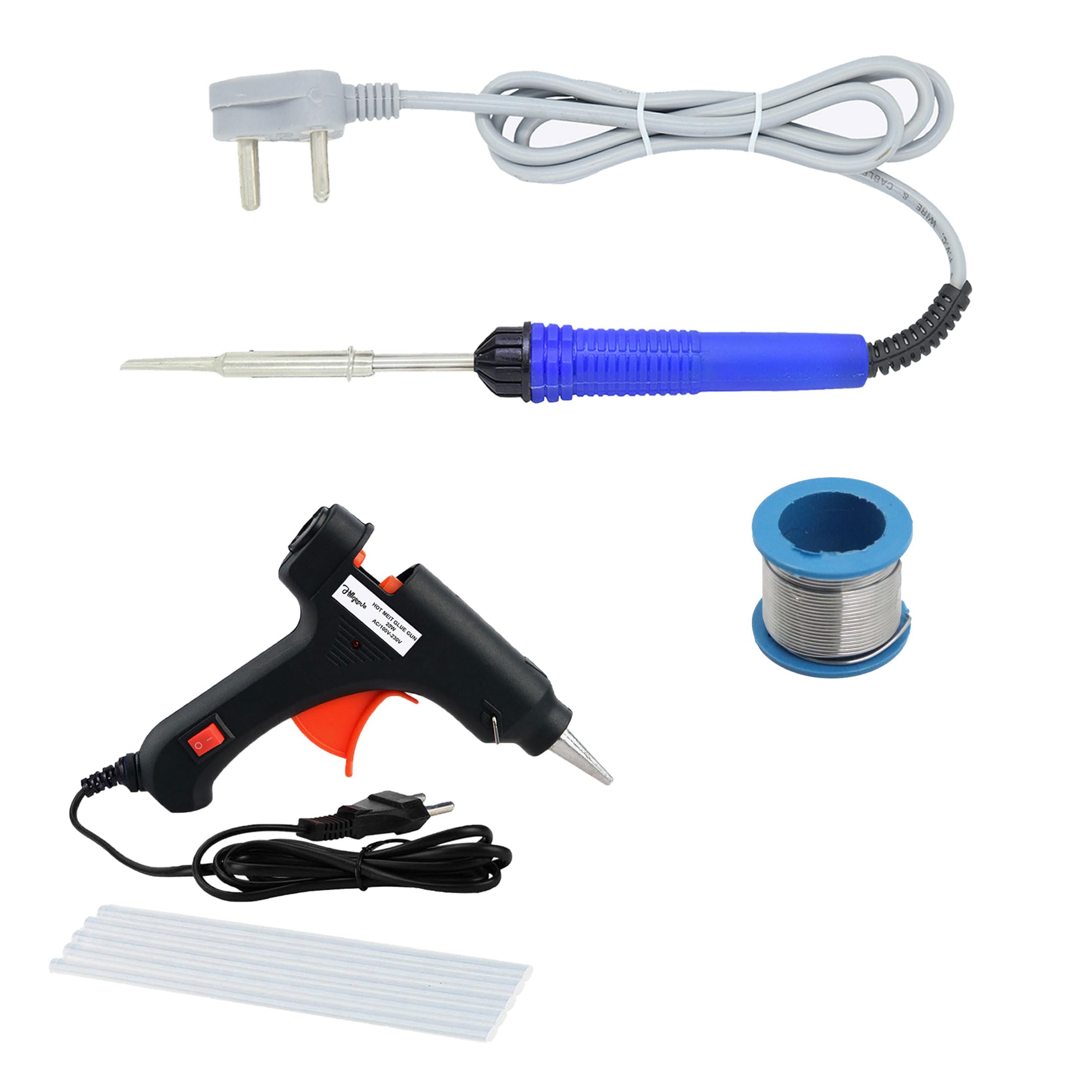 Hillgrove HGCM1346M3 Electric 4in1 Mobile Soldering Equipment Tool Machine Glue Gun Combo Kit Set 25 W Simple (Flat Tip)-picture-14