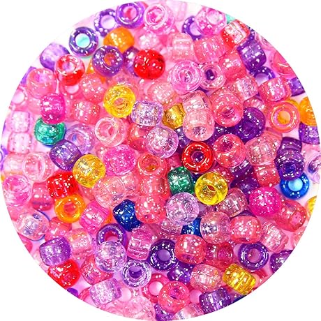 1000 Glitter Hair Beads: Ultimate Hair AccessoryGlam