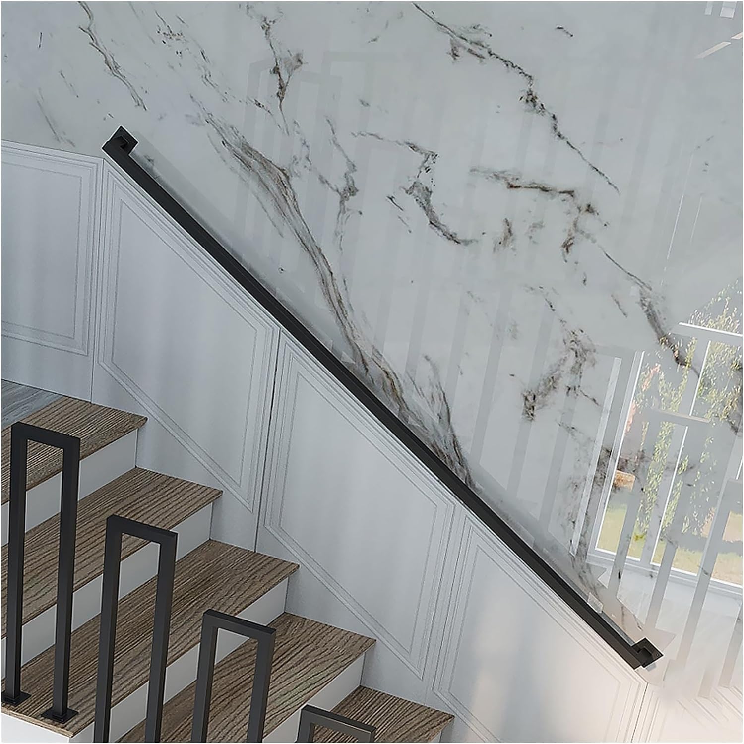 Rampe d'escalier de 150cm pour sécuriser les marches de votre maison