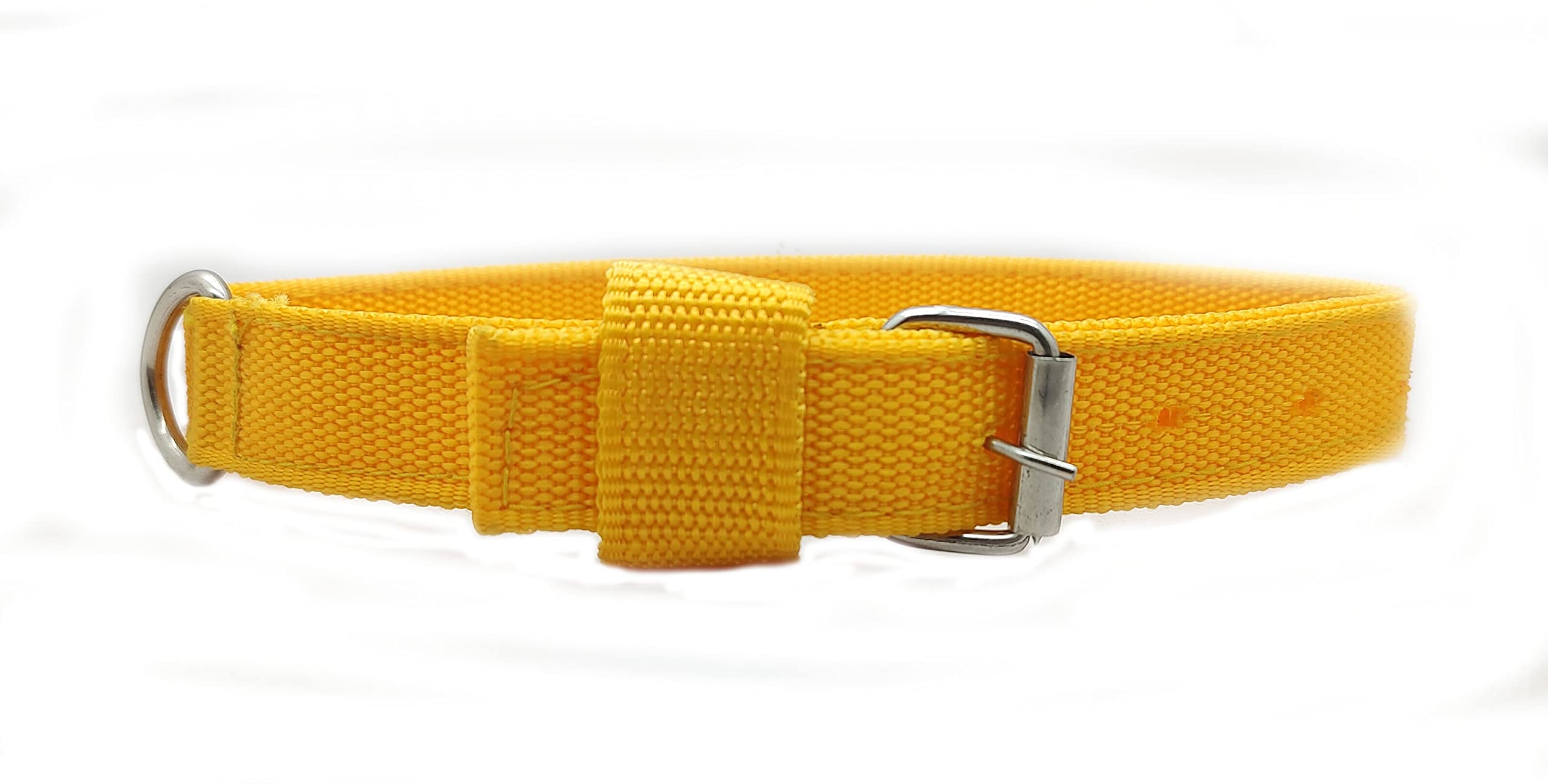 Laghima jadon Heavy Duty Nylon Dog Collar Belt Pet for Large Medium Dogs or Small Puppies Neck Collar Length 53 Cm (Red) (Yellow) (B0BR61NJFR) Amazon Price History, Amazon Price Tracker
