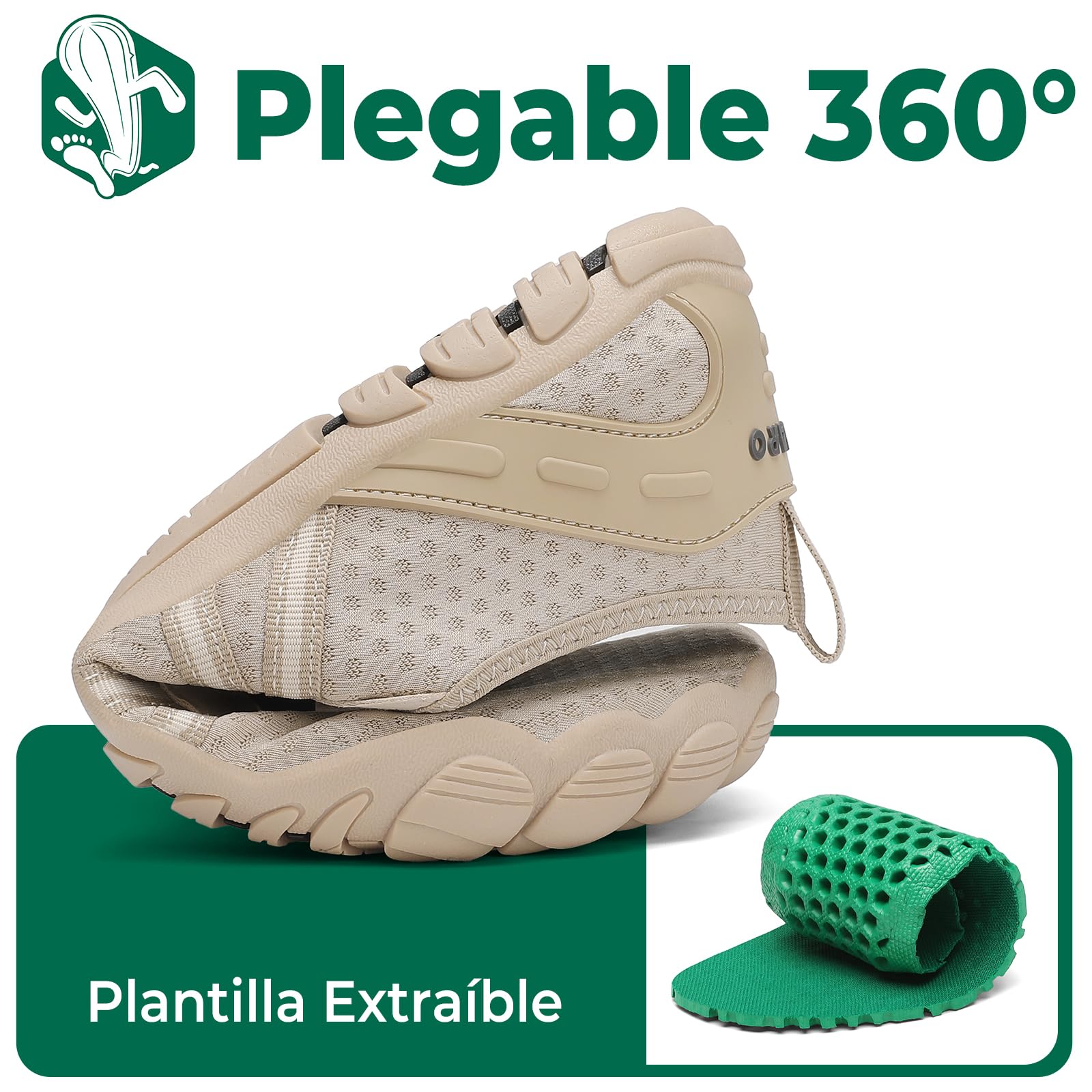 SAGUARO Escarpines Hombre Mujer Secado Rápido Barefoot Zapatillas de Agua Gr.36-48 — view 6