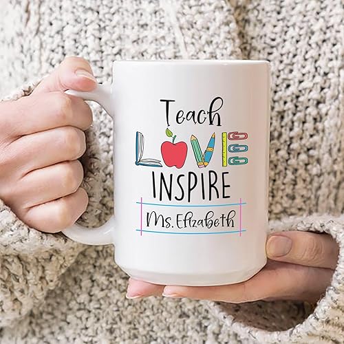 Miniatura 3 de Taza de agradecimiento al profesor, taza de café personalizada para profesor, regalo personalizado para profesor, taza personalizada para profesor