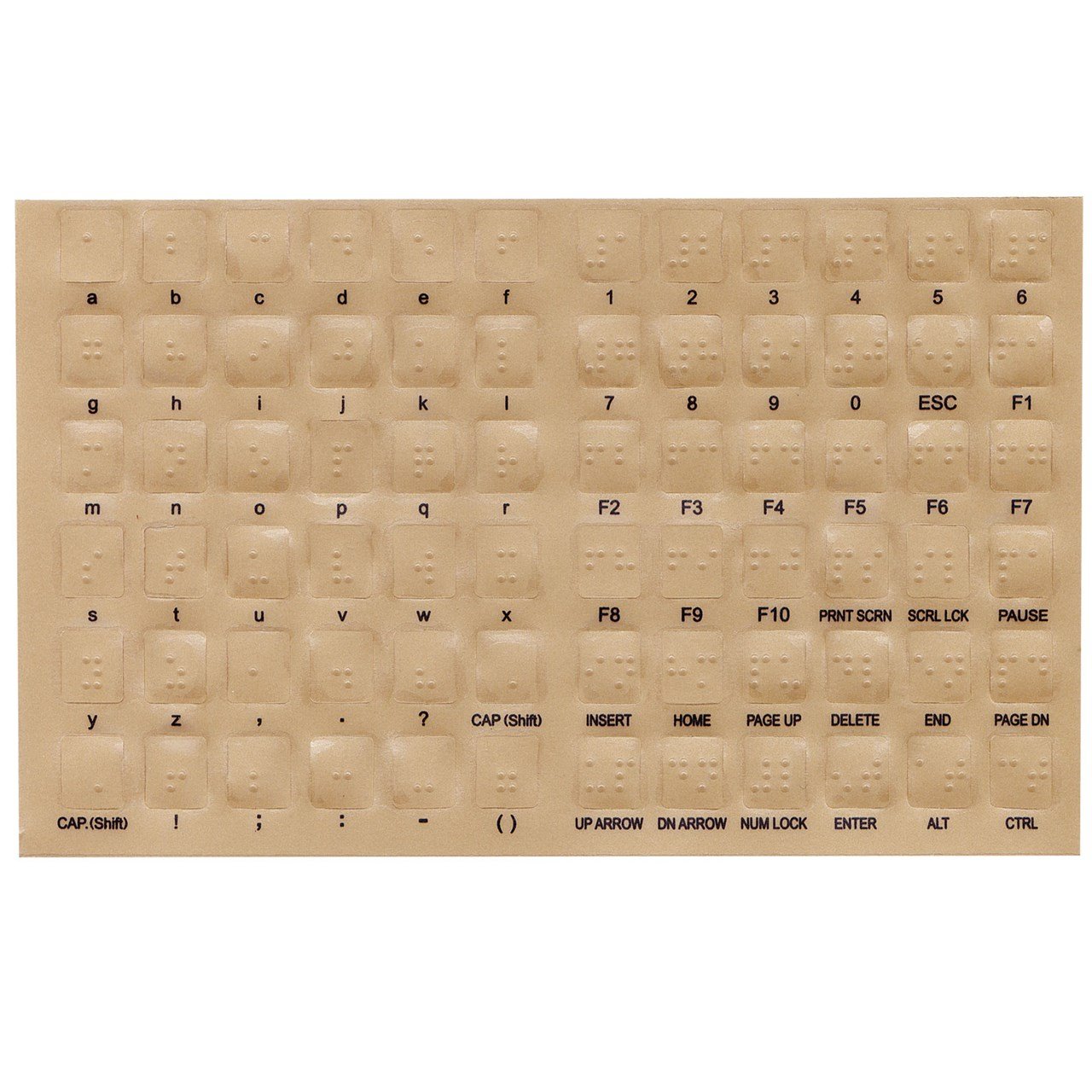 MaxiAids Braille Overlays for Computer Keyboards Amazon.in Computers