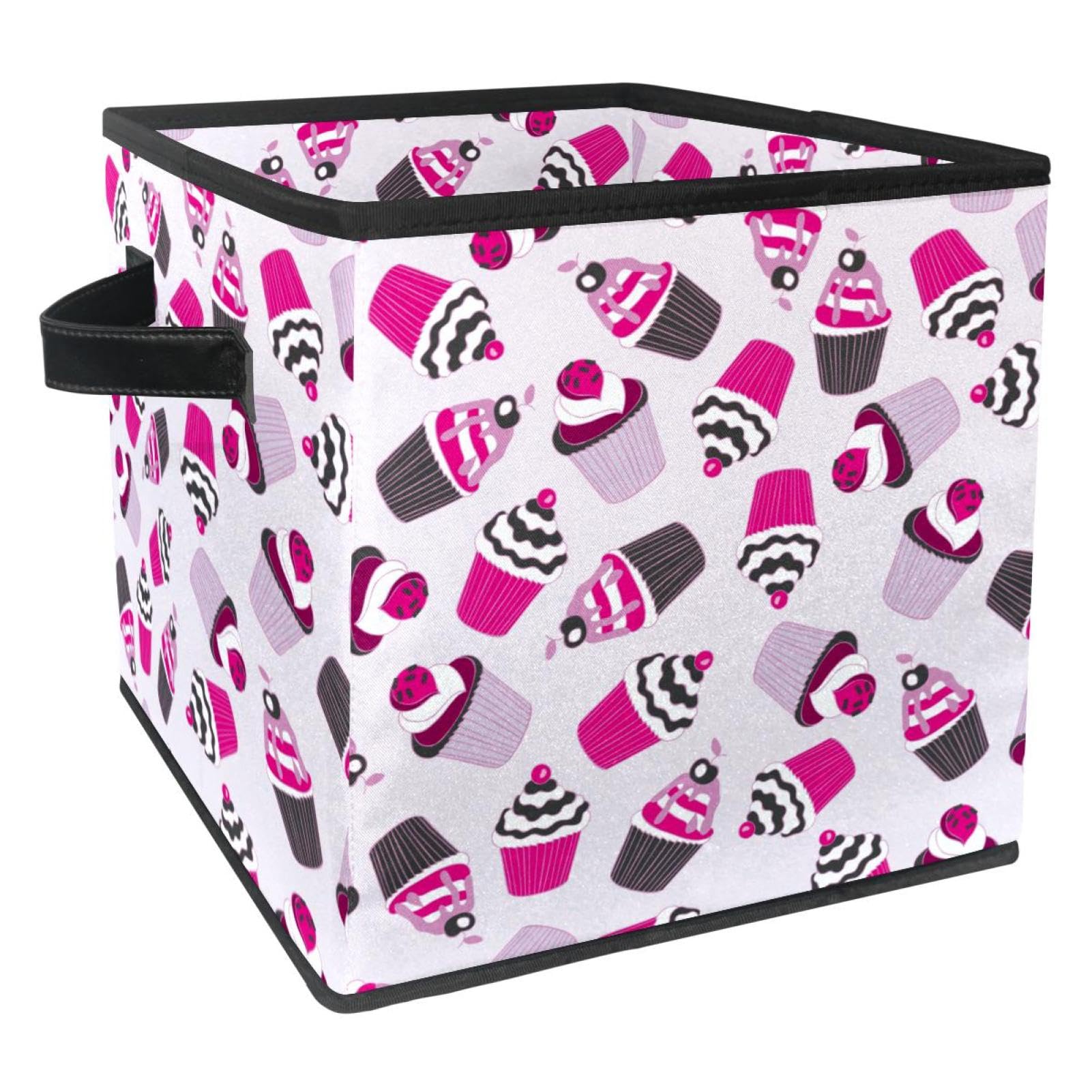 Boîte de rangement pliable en cube avec poignées renforcées