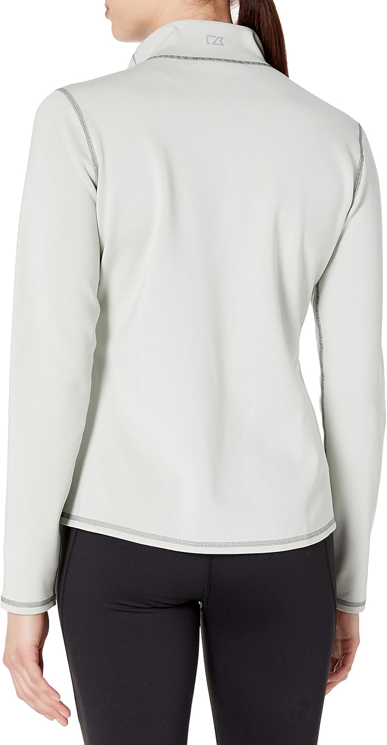 Cutter & Buck Women's 50+ UPF Stretch Evergreen Reversible Snap Placket Pullover - Image 2