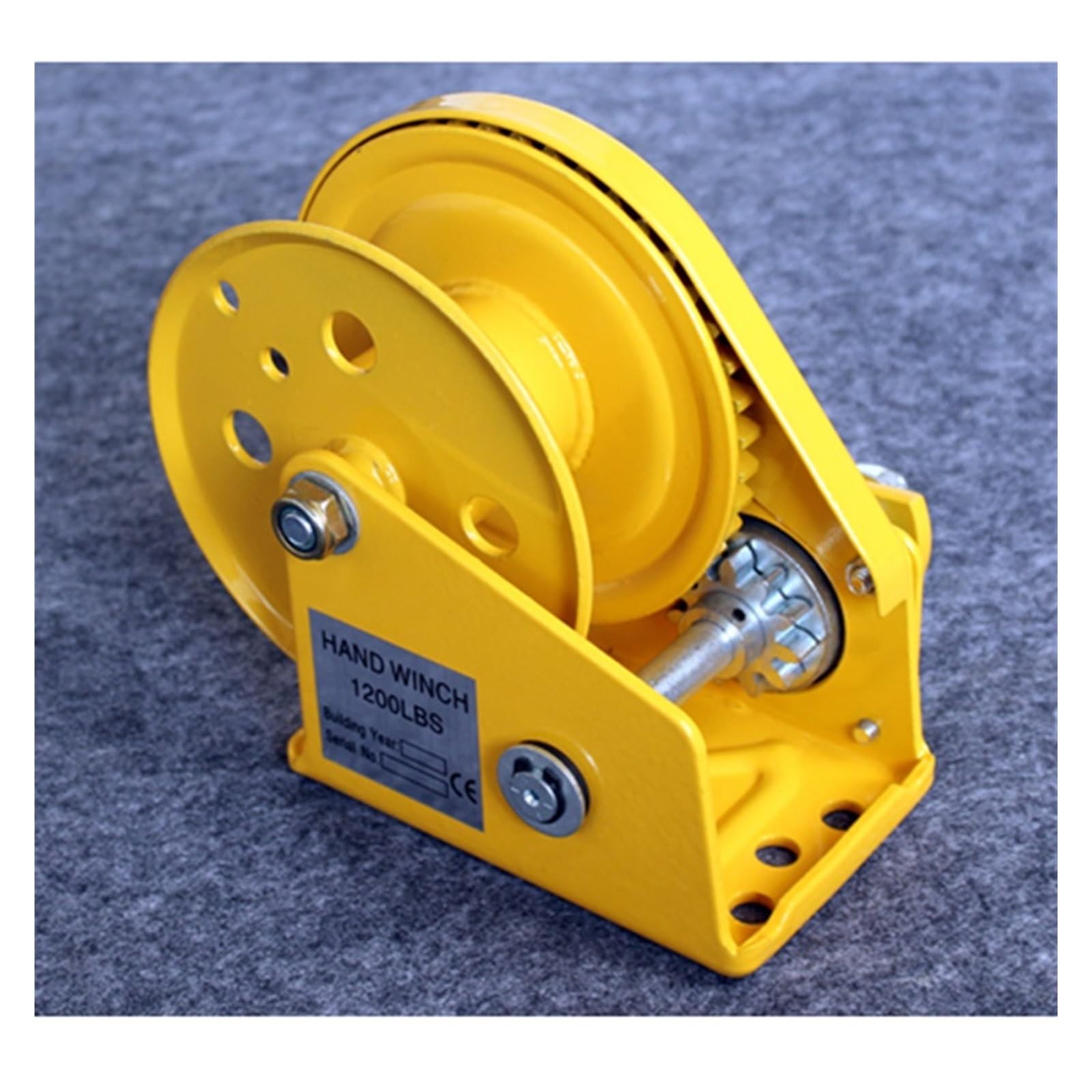 1200lb manovella bidirezionale autobloccante manuale verricello domestico piccolo paranco portatile con freno Aumentare la Sicurezza